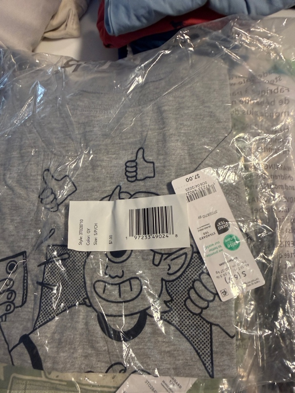 Carter's Light Green Graphic Taco Tee